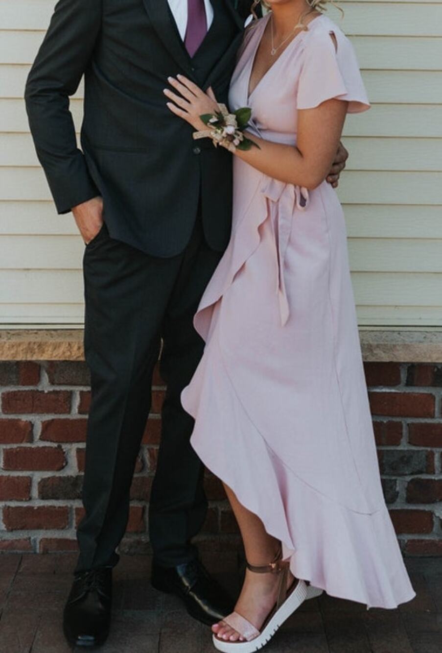 Altar'd State Light Pink Midi Dress